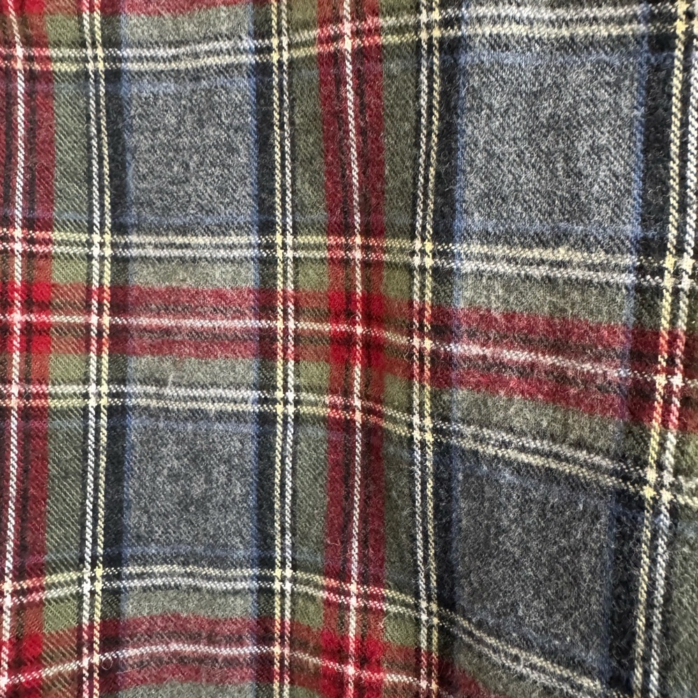 L.L. Bean Red and Gray Plaid Casual Shirt - Picture 3 of 3